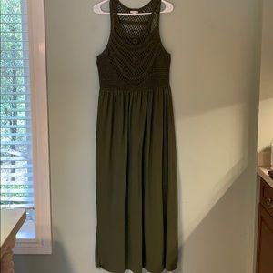 Hunter Green Maxi Dress